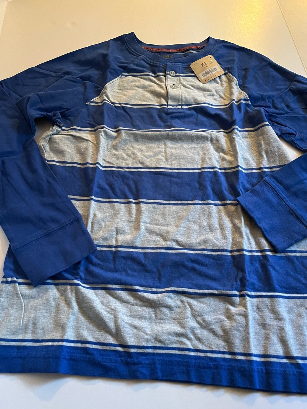NWT Crazy 8s - Boys Henley LS Shirt - Size XL/14